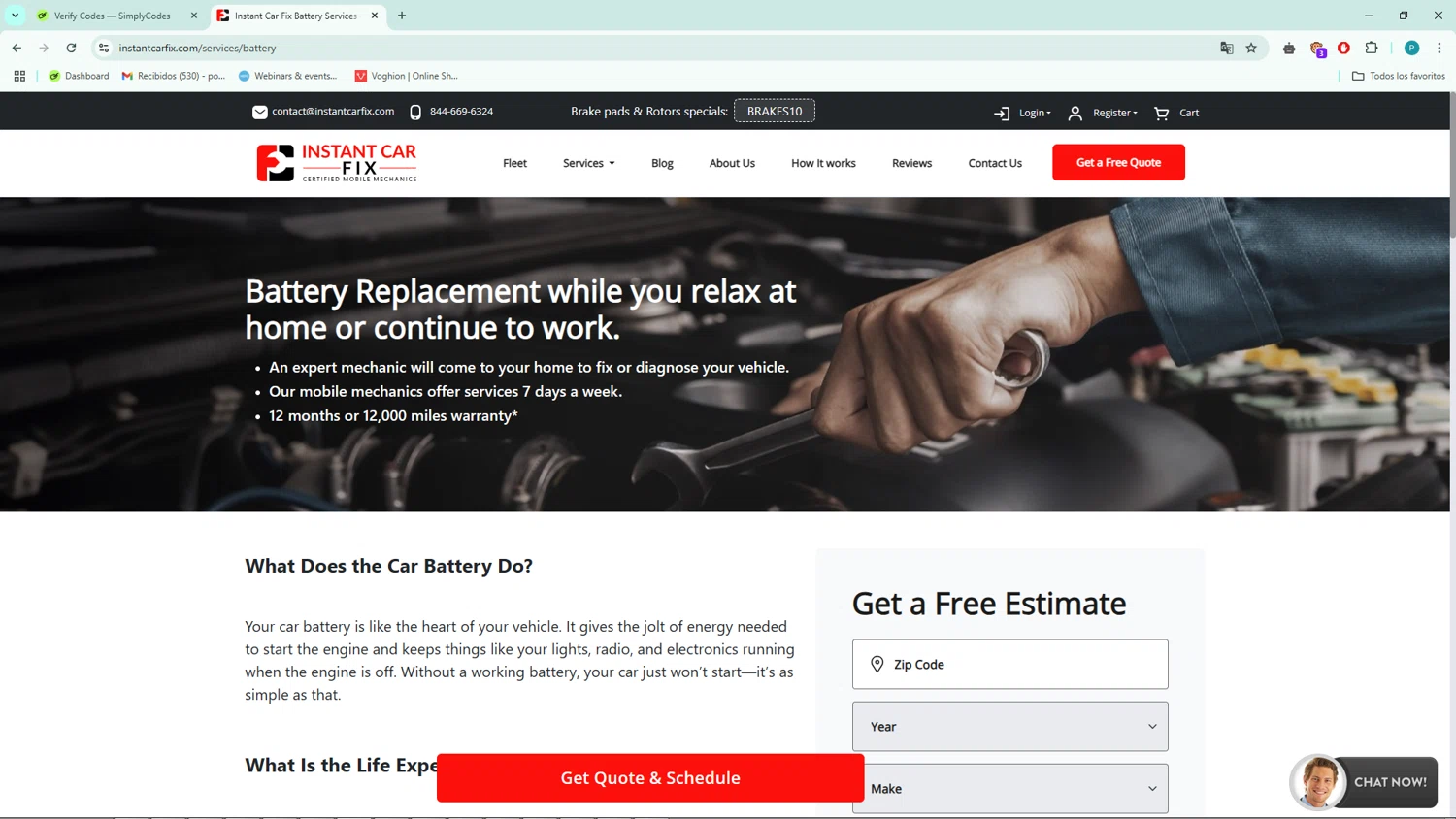 Instant Car Fix checkout page showing Instant Car Fix promo code box | Screenshot taken by SimplyCodes community member on Nov 27, 2024