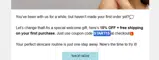 START15 coupon verification screenshot