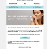 WELCOME20 coupon verification screenshot