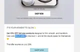 SELFCARE coupon verification screenshot