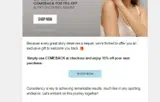 COMEBACK coupon verification screenshot