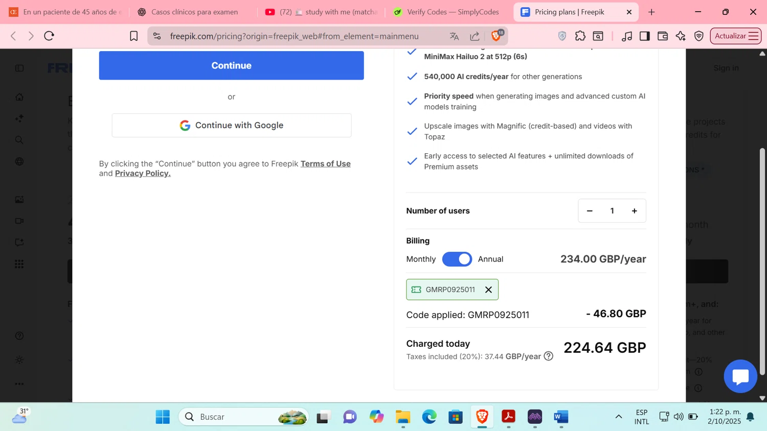 InsureWithEase.com promo code screenshot showing code TAG10 applied at InsureWithEase.com checkout page. Uploaded by SimplyCodes community member Tratala on Oct 2, 2025