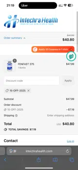 15-off-2025 coupon verification screenshot