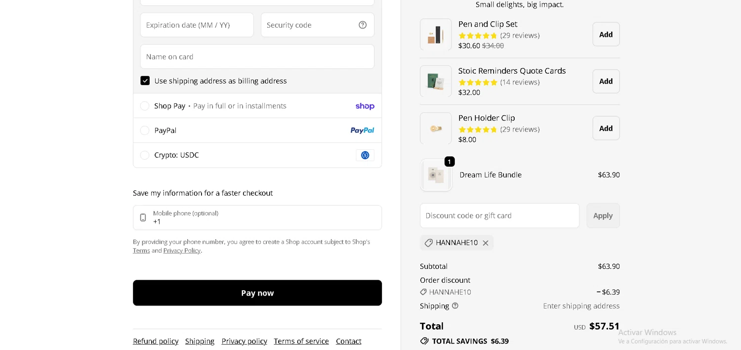 Intelligent Change promo code screenshot showing code HANNAHE10 applied at Intelligent Change checkout page. Uploaded by SimplyCodes community member BLUEBLASTOISE on Feb 7, 2026