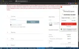 Interior HomeScapes coupon verification screenshot