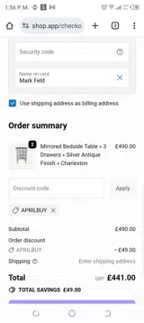 aprilbuy coupon verification screenshot