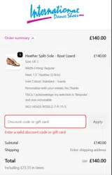 EXTRA10SALE coupon verification screenshot
