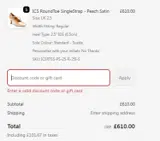 EXTRA10SALE coupon verification screenshot