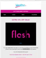EXTRA10SALE coupon verification screenshot