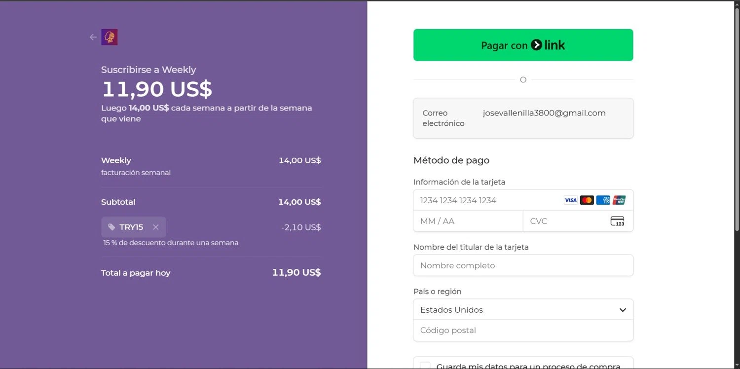 Interview Solver promo code screenshot showing code TRY15 applied at Interview Solver checkout page. Uploaded by SimplyCodes community member Depressive on Dec 6, 2025