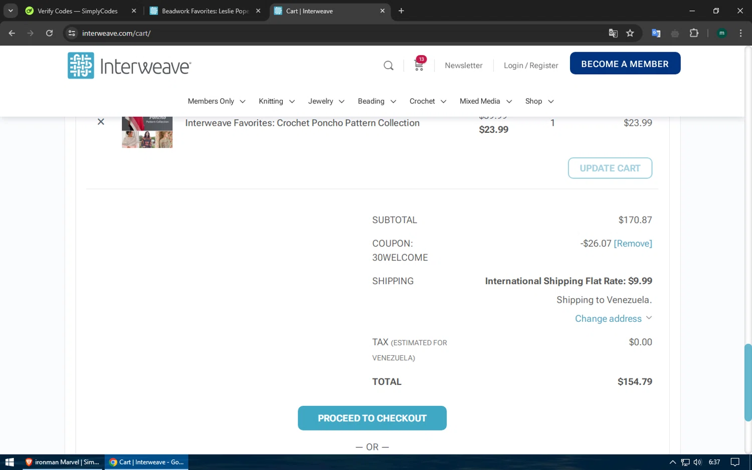 how to use Interweave Store coupons