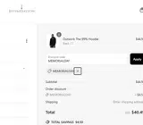 MEMORIAL coupon verification screenshot
