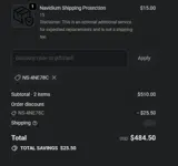 NS-4NE78C coupon verification screenshot