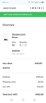 HEYBACK coupon verification screenshot