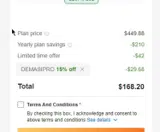 Investing Pro Plus coupon verification screenshot