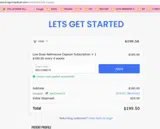 WELCOME10 coupon verification screenshot
