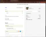 IN YOUR FACE SKINCARE coupon verification screenshot