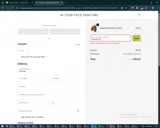 IN YOUR FACE SKINCARE coupon verification screenshot