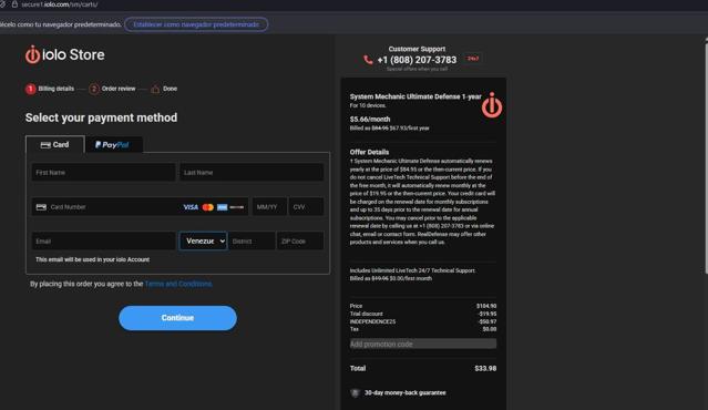 Iolo Technologies checkout page showing Iolo Technologies promo code box | Screenshot taken by SimplyCodes community member on Jul 29, 2025