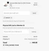 Iowa Cubs coupon verification screenshot