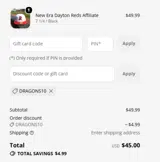 Iowa Cubs coupon verification screenshot