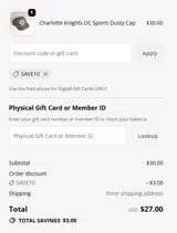 Iowa Cubs coupon verification screenshot