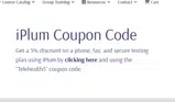 TELEHEALTH5 coupon verification screenshot