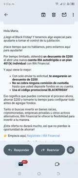 IRA Financial coupon verification screenshot