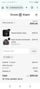 10JIYI coupon verification screenshot