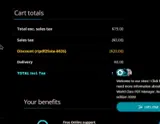 IRIS Store coupon verification screenshot