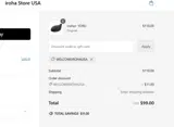 iroha US Store coupon verification screenshot