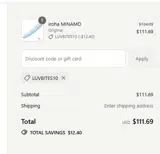 iroha US Store coupon verification screenshot