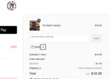 SAVE coupon verification screenshot