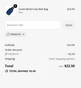 FINISH10 coupon verification screenshot