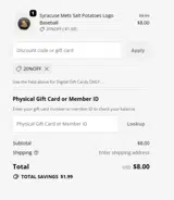 20%OFF coupon verification screenshot