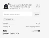 20%OFF coupon verification screenshot