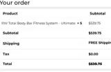 WELCOME10 coupon verification screenshot