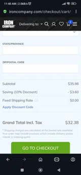 Big10 coupon verification screenshot