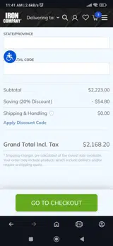Save20 coupon verification screenshot