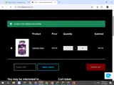 EVANATOR15 coupon verification screenshot