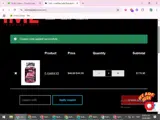 MD2022 coupon verification screenshot