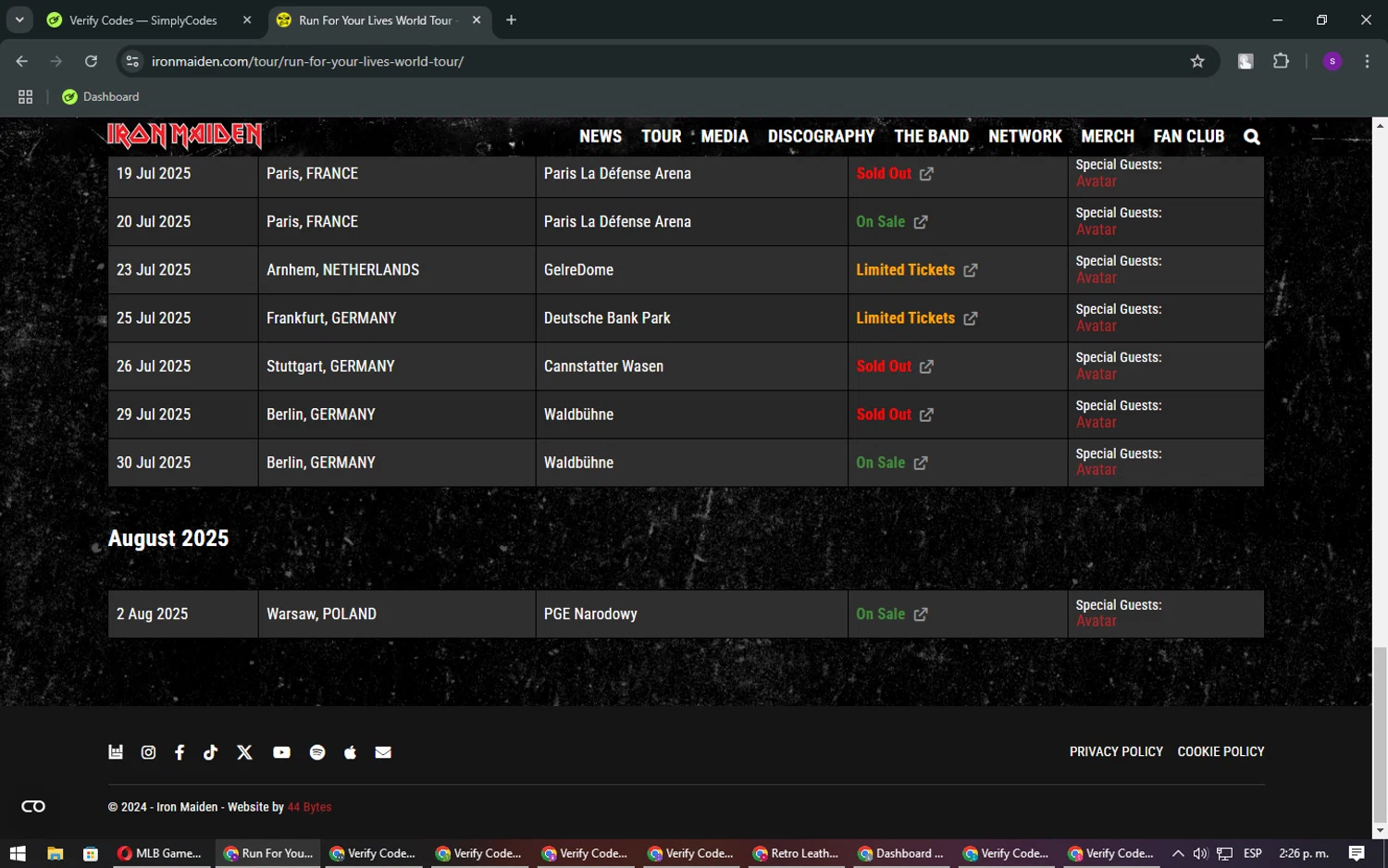Iron Maiden checkout page showing Iron Maiden promo code box | Screenshot taken by SimplyCodes community member on Oct 30, 2024
