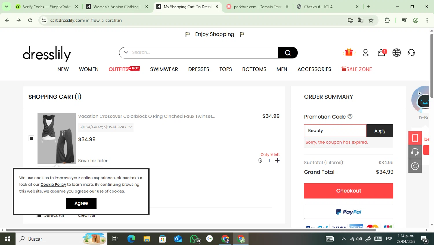 Ironman promo code screenshot showing code Beauty applied at Ironman checkout page. Uploaded by SimplyCodes community member SavvyPilot3980 on Apr 23, 2025