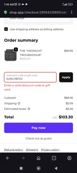 Iron Oak Apparel Co. coupon verification screenshot