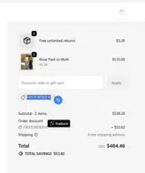 FIRSTORDER10 coupon verification screenshot