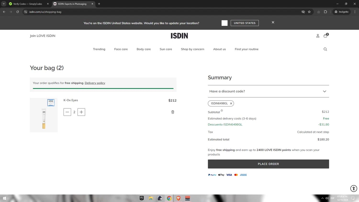 how to use ISDIN coupons