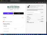 Island Creek Oysters coupon verification screenshot