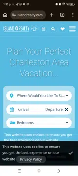 Island Realty coupon verification screenshot