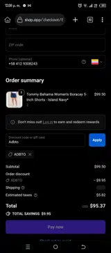 Adbto coupon verification screenshot