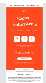 SPOOKY50 coupon verification screenshot